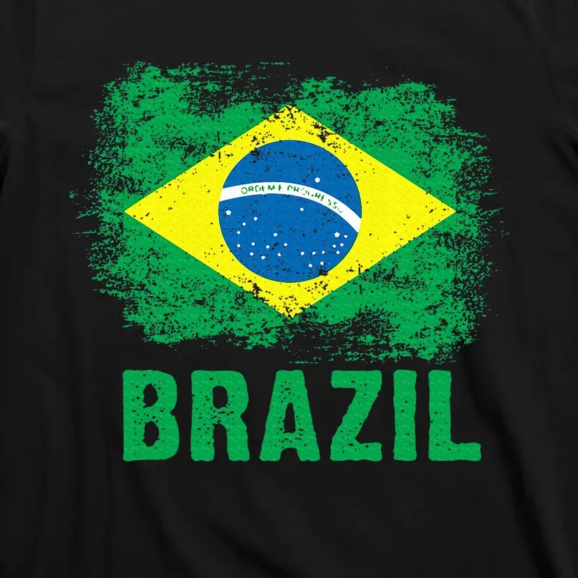 Brazil Soccer Football Brazilian Flag T-Shirt