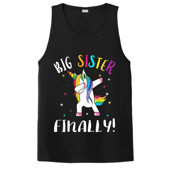 Big Sister Finally Unicorn Unicorn New Big Sister Performance Tank