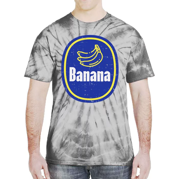 Banana Sticker Funny Fruit Lazy DIY Easy Halloween Costume Tie-Dye T-Shirt