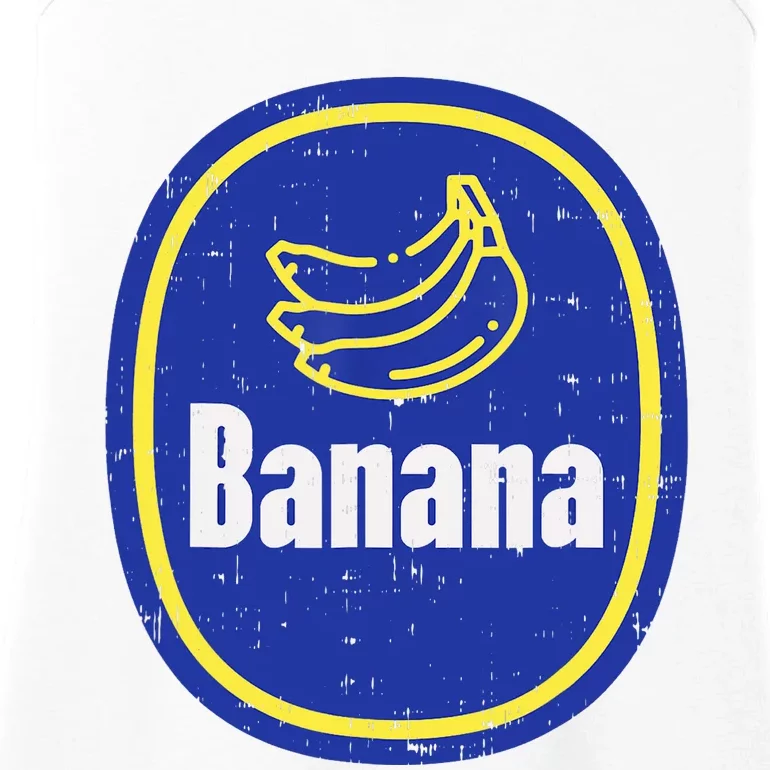 Banana Sticker Funny Fruit Lazy DIY Easy Halloween Costume Ladies Essential Tank