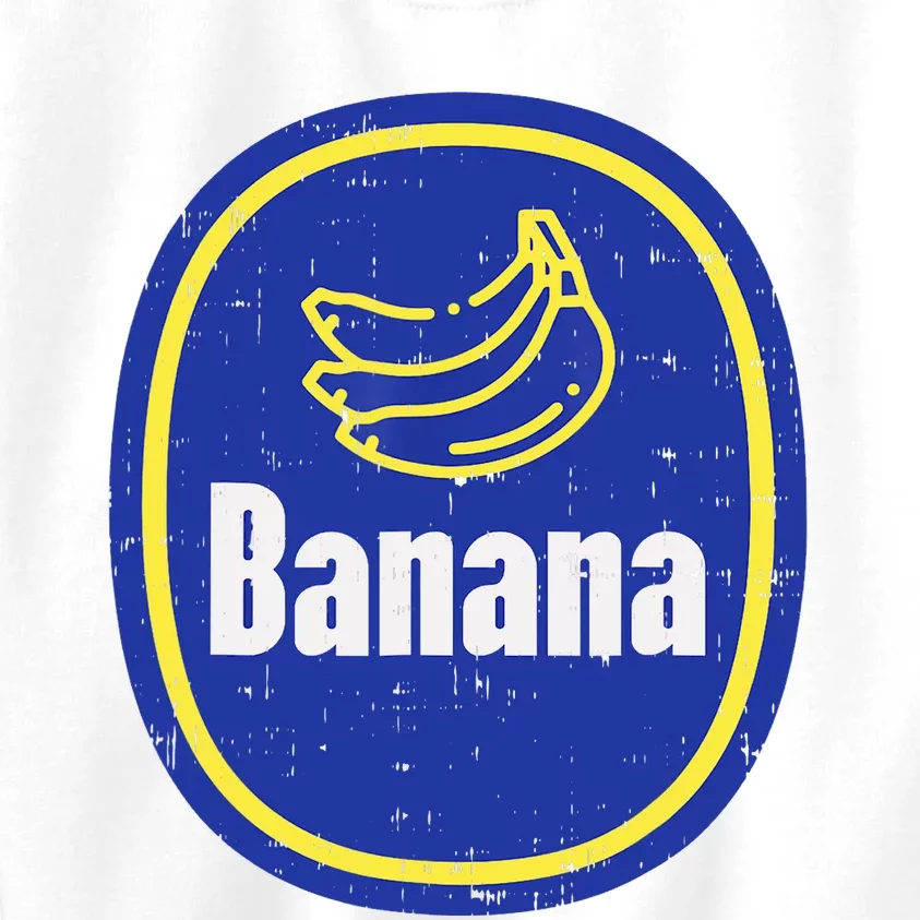 Banana Sticker Funny Fruit Lazy DIY Easy Halloween Costume Kids Sweatshirt