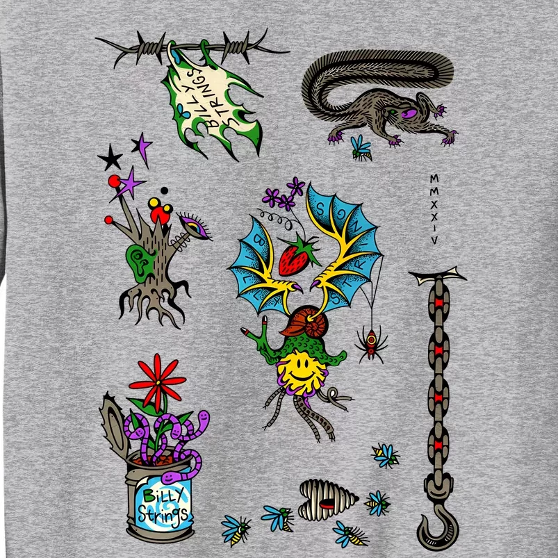 Billy Strings Flash Sheet 2024 Tall Sweatshirt