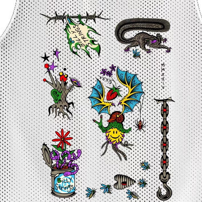 Billy Strings Flash Sheet 2024 Mesh Reversible Basketball Jersey Tank