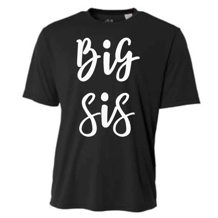 Big Sis For Big Little Brother And Sister Siblings Matching Cooling Performance Crew T-Shirt