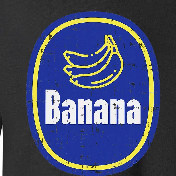 Banana Sticker Funny Fruit Lazy Diy Easy Halloween Costume Toddler Sweatshirt