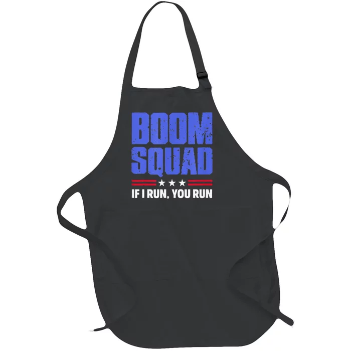 BOOM SQUAD Fireworks Director 4th of July Gift Full-Length Apron With Pocket