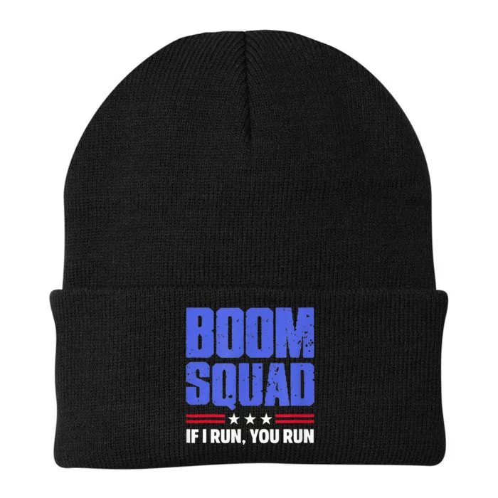 BOOM SQUAD Fireworks Director 4th of July Gift Knit Cap Winter Beanie