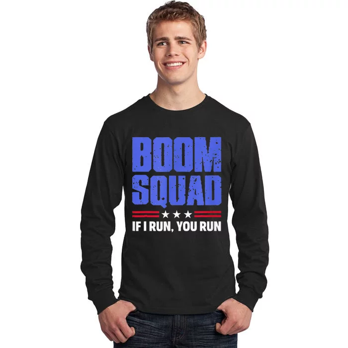 BOOM SQUAD Fireworks Director 4th of July Gift Tall Long Sleeve T-Shirt