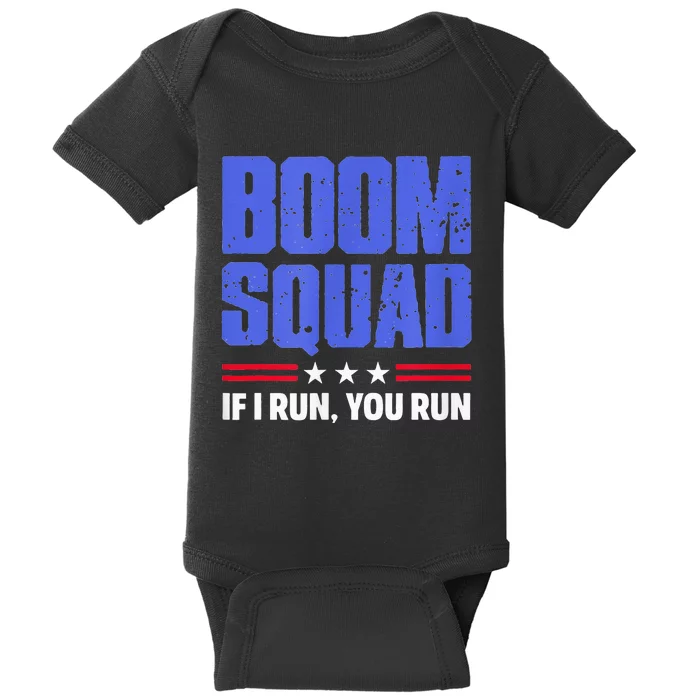 BOOM SQUAD Fireworks Director 4th of July Gift Baby Bodysuit