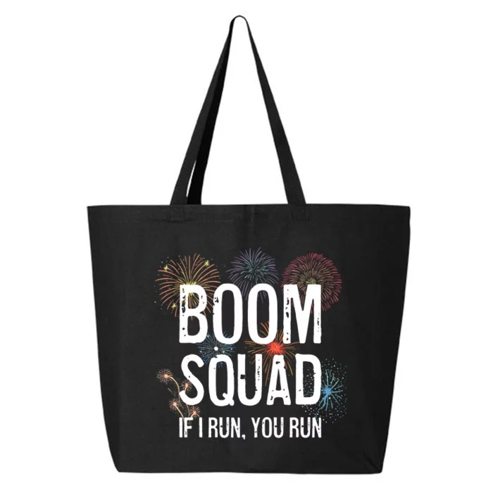 Boom Squad Funny 4th Of July Independence Day Firework Party 25L Jumbo Tote