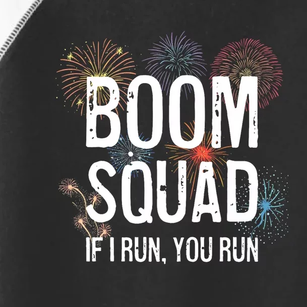 Boom Squad Funny 4th Of July Independence Day Firework Party Toddler Fine Jersey T-Shirt