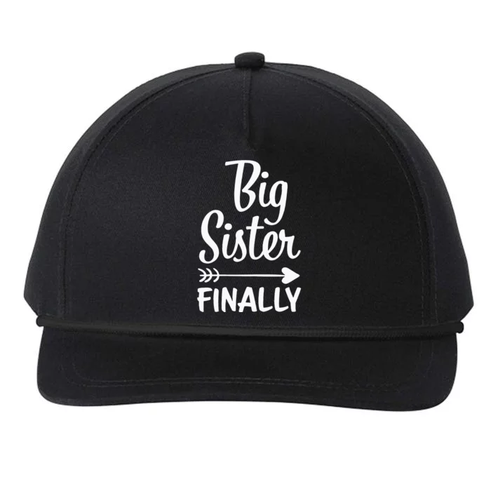 Big Sister Finally Kids Big Sister Snapback Five-Panel Rope Hat