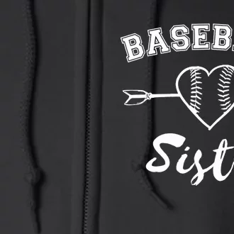 Baseball Sister Family Full Zip Hoodie