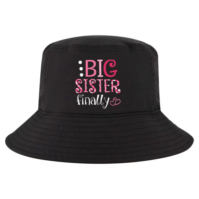 Big Sister Finally Pregnancy Announcement Cool Comfort Performance Bucket Hat