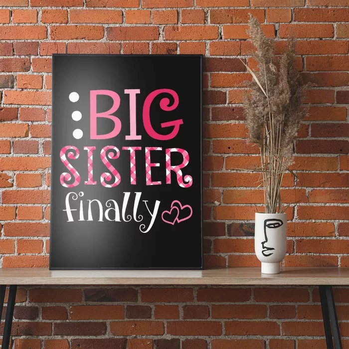 Big Sister Finally Pregnancy Announcement Poster