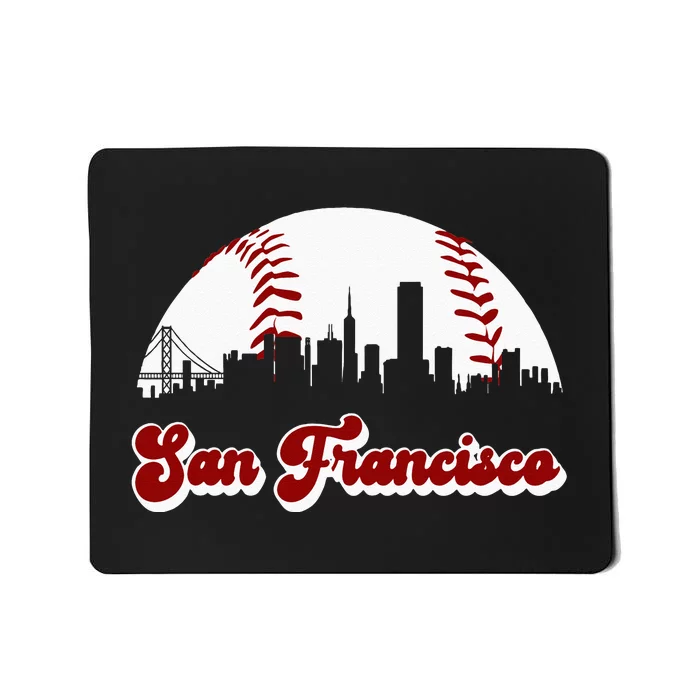 Baseball San Francisco Vintage Giant Ball National Pastime Mousepad