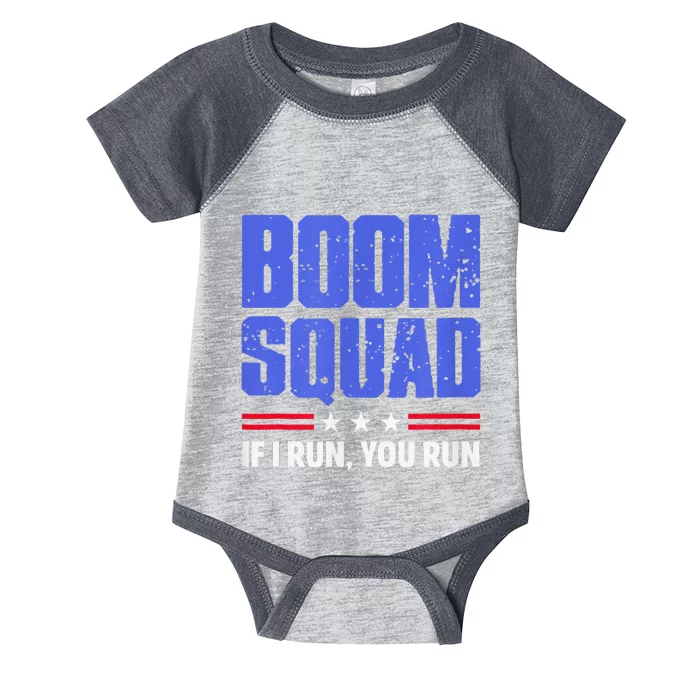 BOOM SQUAD Fireworks Director 4th of July Gift Infant Baby Jersey Bodysuit