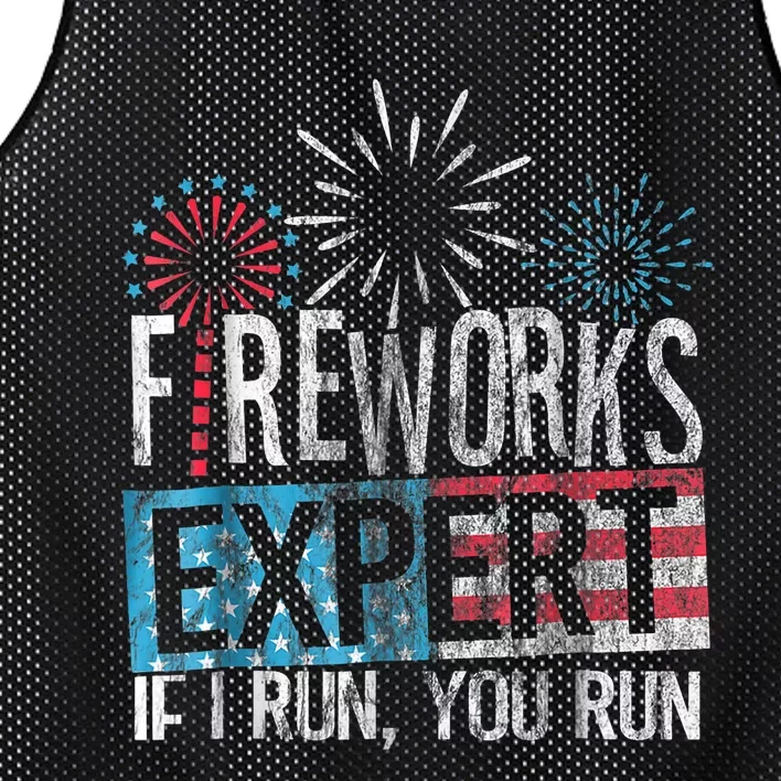 Boom Squad Fireworks Director 4th Of July Gift Mesh Reversible Basketball Jersey Tank