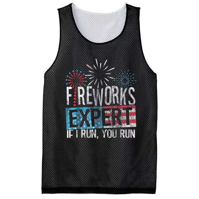 Boom Squad Fireworks Director 4th Of July Gift Mesh Reversible Basketball Jersey Tank