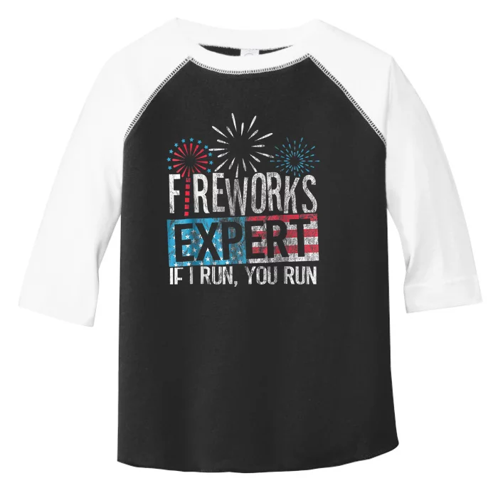 Boom Squad Fireworks Director 4th Of July Gift Toddler Fine Jersey T-Shirt