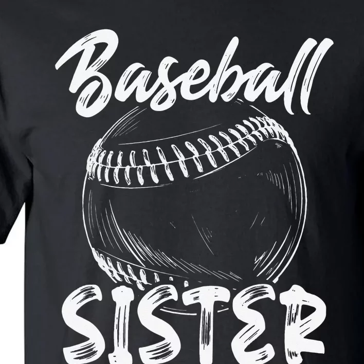 Baseball Sister For  Family Matching Players Team Tall T-Shirt