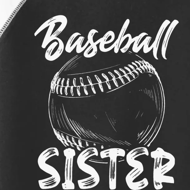 Baseball Sister For  Family Matching Players Team Toddler Fine Jersey T-Shirt