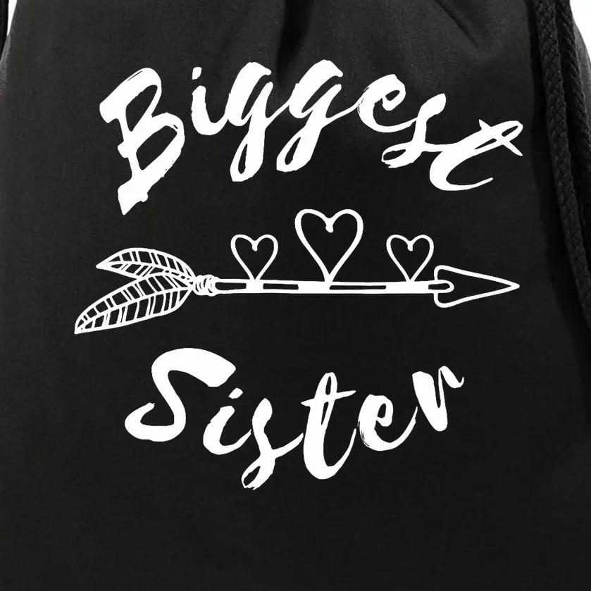 Biggest Sister Family Gift Drawstring Bag