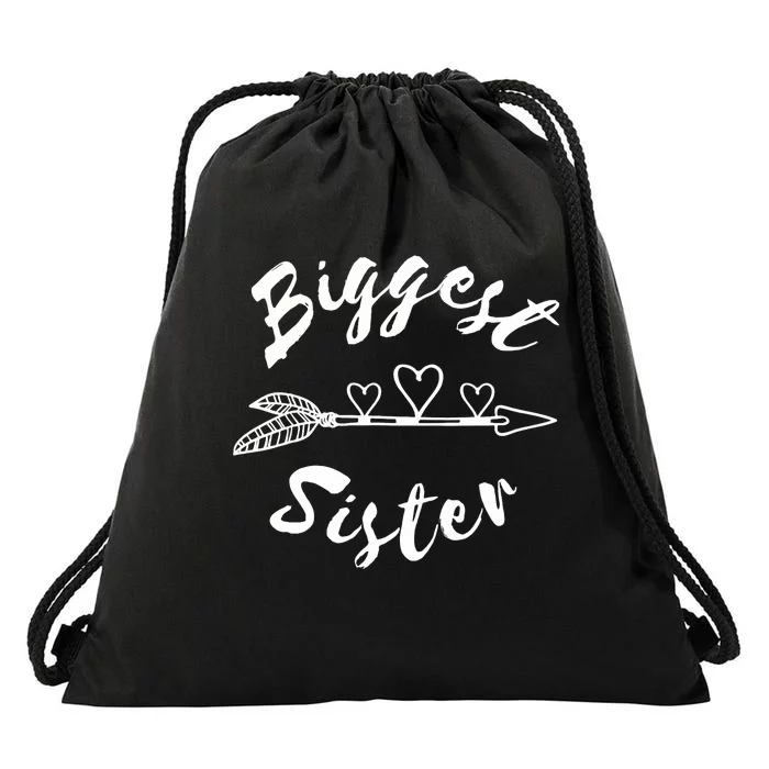 Biggest Sister Family Gift Drawstring Bag