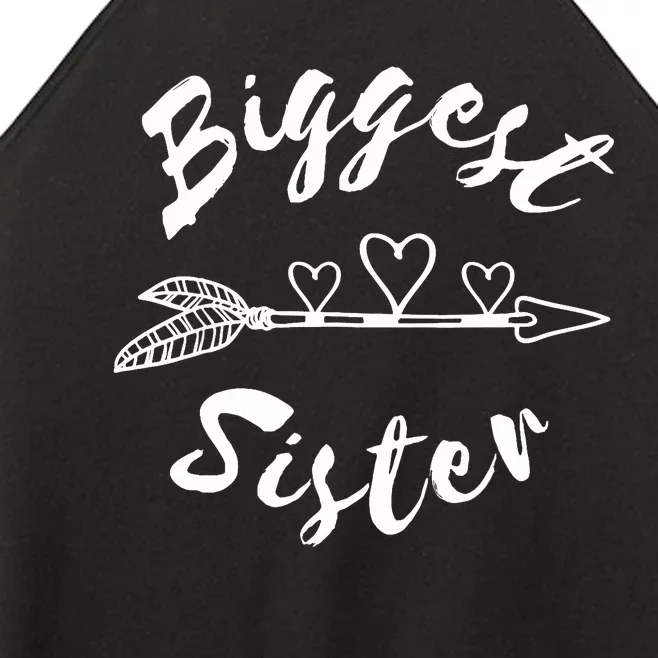 Biggest Sister Family Gift Women’s Perfect Tri Rocker Tank