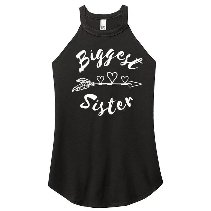 Biggest Sister Family Gift Women’s Perfect Tri Rocker Tank