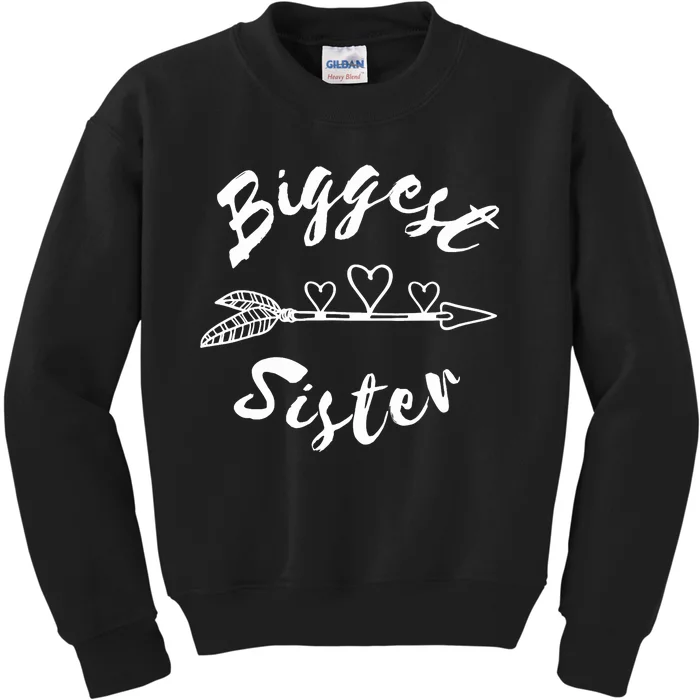 Biggest Sister Family Gift Kids Sweatshirt