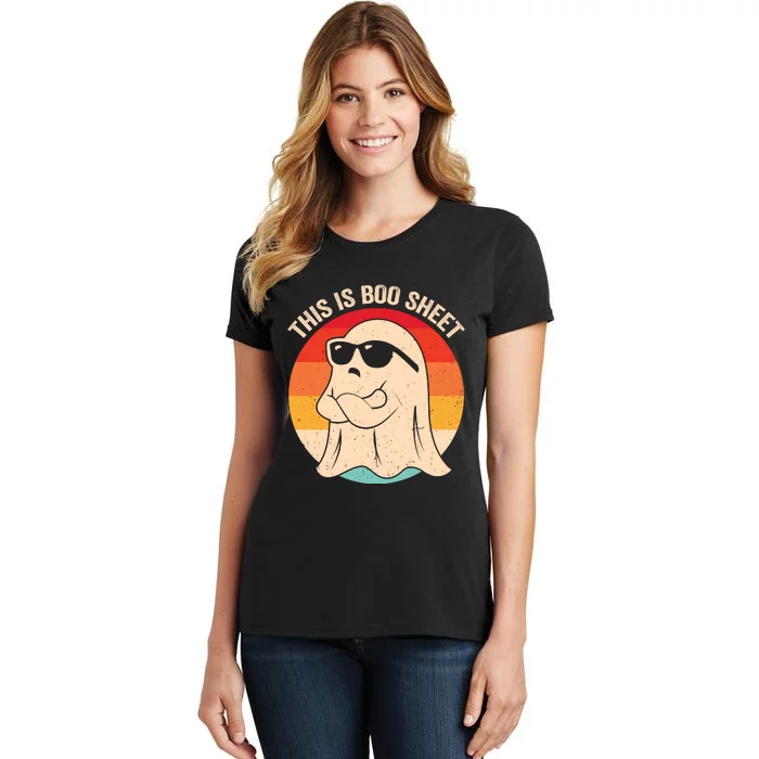 Boo Sheet Funny Halloween Graphic Women's T-Shirt