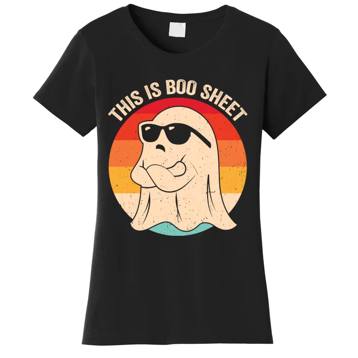 Boo Sheet Funny Halloween Graphic Women's T-Shirt