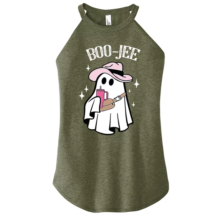 BooJee Stanley Funny Halloween Tumbler Inspired Ghost Women’s Perfect Tri Rocker Tank