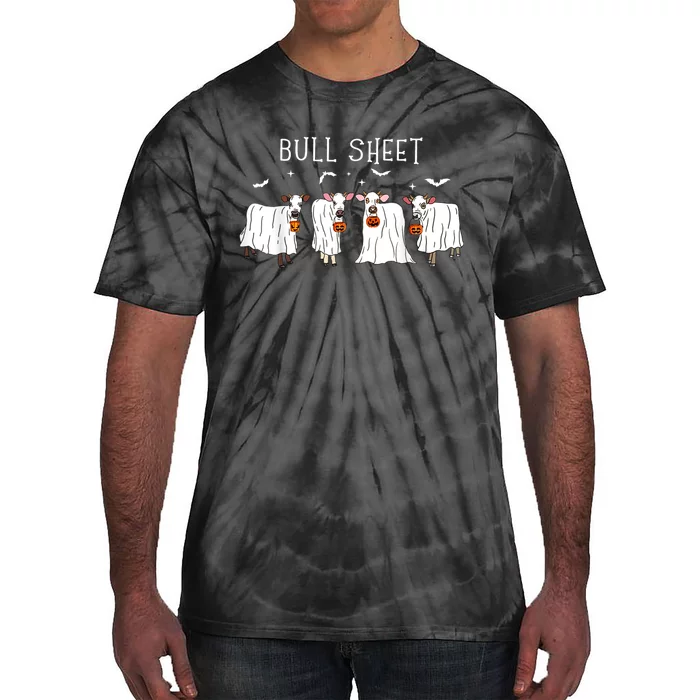 Bull Sheet Funny Ghost Cows Tie-Dye T-Shirt