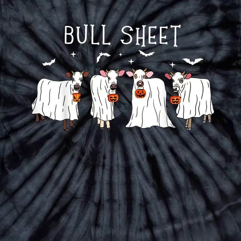 Bull Sheet Funny Ghost Cows Tie-Dye T-Shirt