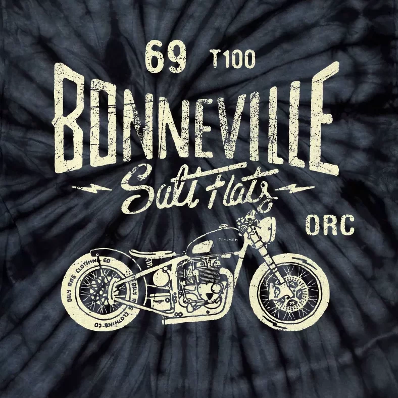 Bonneville Salt Flats Motorcycle Racing Tie-Dye T-Shirt