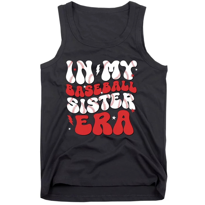 Baseball Sister Funny For Mothers Day Tank Top