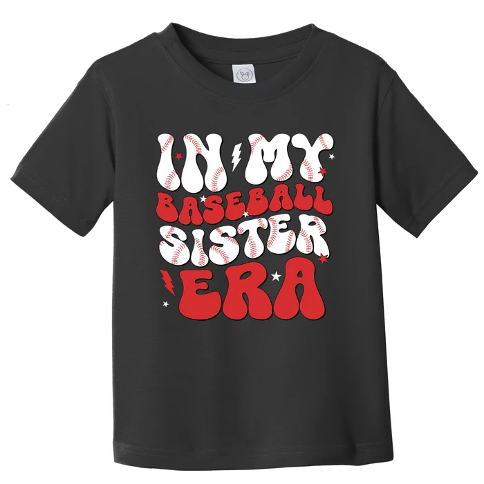 Baseball Sister Funny For Mothers Day Toddler T-Shirt