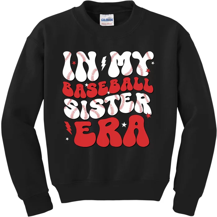 Baseball Sister Funny For Mothers Day Kids Sweatshirt