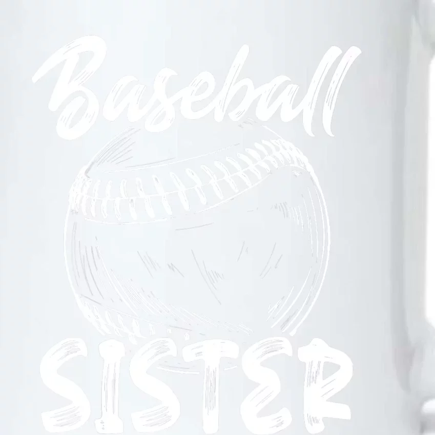 Baseball Sister For Wo Family Matching Players Team Black Color Changing Mug