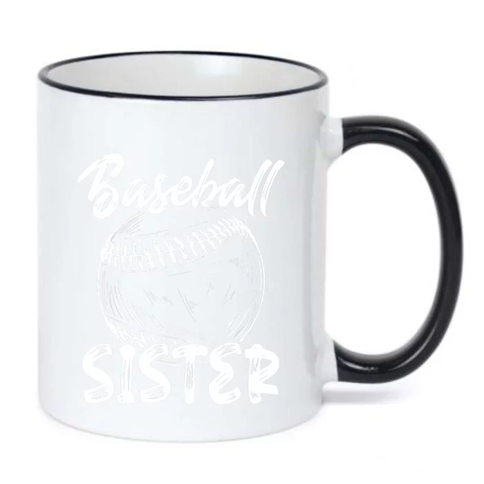 Baseball Sister For Wo Family Matching Players Team Black Color Changing Mug