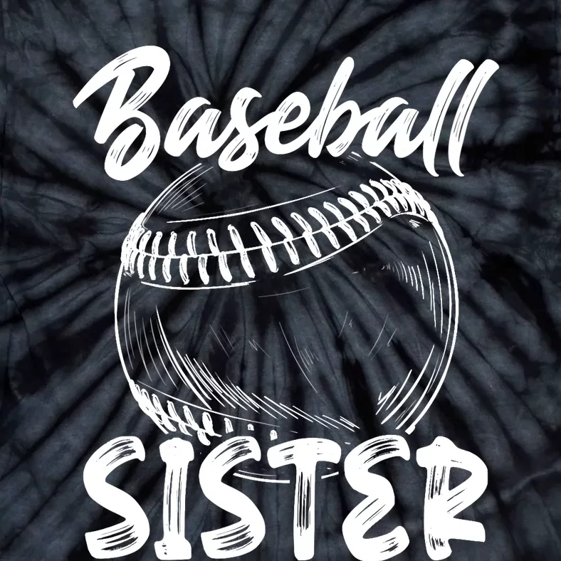 Baseball Sister For Wo Family Matching Players Team Tie-Dye T-Shirt