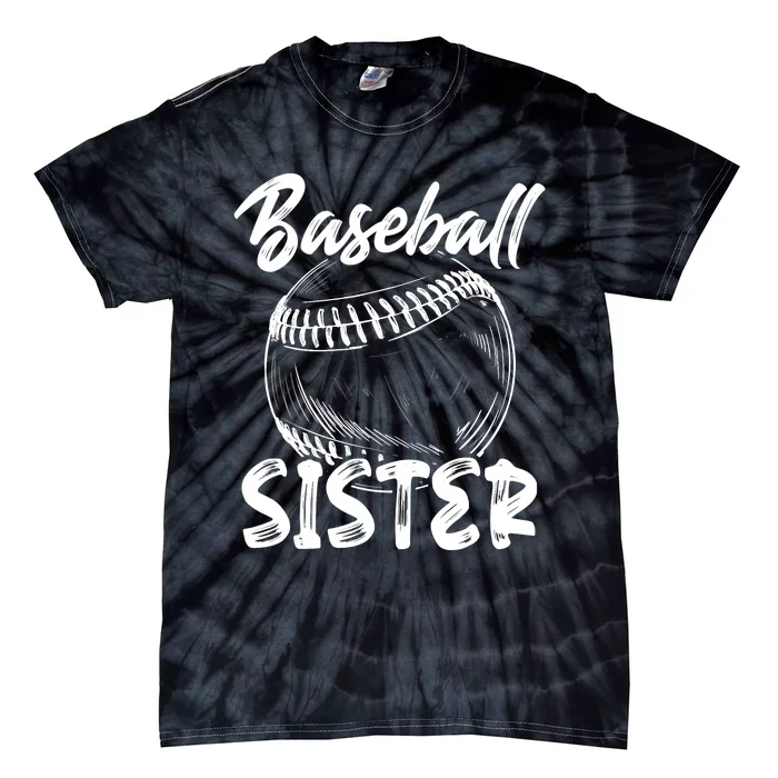 Baseball Sister For Wo Family Matching Players Team Tie-Dye T-Shirt