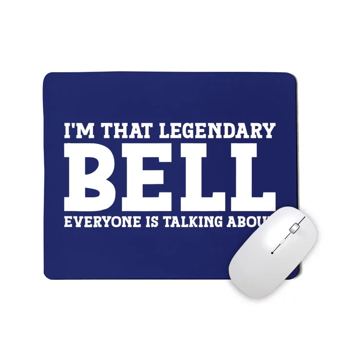 Bell Surname Funny Team Family Last Name Bell Mousepad