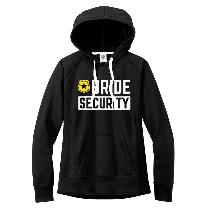 Bride Security Funny Wedding Bridal Party Women's Fleece Hoodie