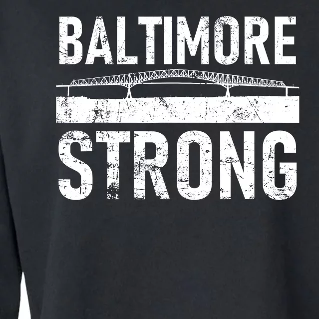 Baltimore Strong Francis Scott Key Bridge Cropped Pullover Crew