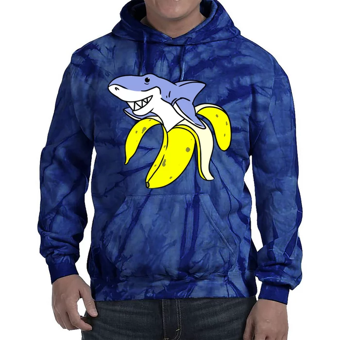 Banana Shark For Banana Lover Tie Dye Hoodie