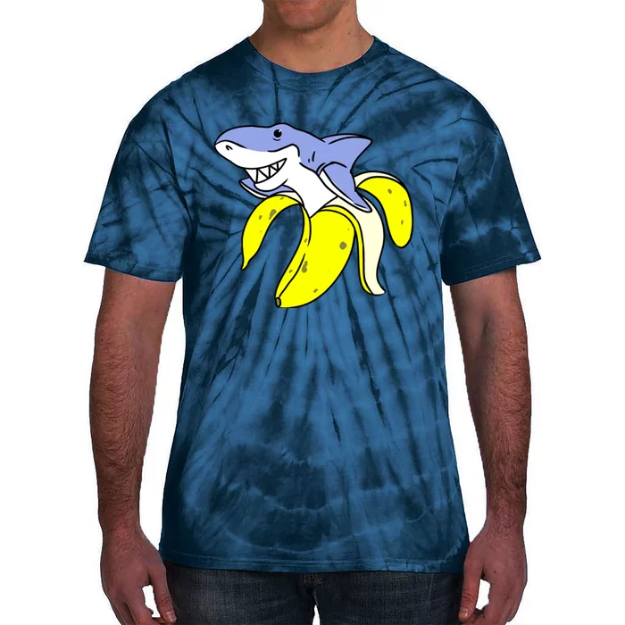 Banana Shark For Banana Lover Tie-Dye T-Shirt