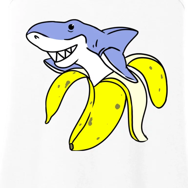 Banana Shark For Banana Lover Ladies Essential Tank